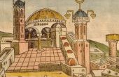 Jerusaln. Santo Sepulcro. Destruido en 1009 por el califa fatimita de Egipto