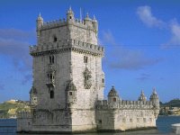 Torre de Bel�m en la ribera del Tajo