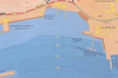 Batimetr�a de la bocana. Pto.Santa Cruz Tenerife entre muelle Sur y D.Este
