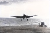Aterrizaje de avi�n torpedero americano