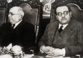 Azaña y Negrín. Negrín sustituye a Largo Caballero en mayo de 1937